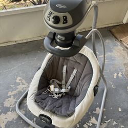 Used Graco Duetsoothe Baby Swing W Removable Seat And 6 Swing Speeds