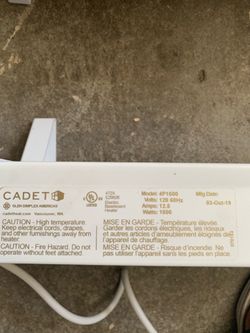 Cadet -Portable Electric Base board Heaters (2)