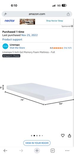 Like-New Mattress – Moving Sale – $XX
