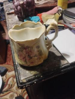 German vintage mustache tea cup