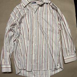 Burberry London Men's Cotton Long Sleeve Button-Up Shirt XXL Beige, lightly used. 