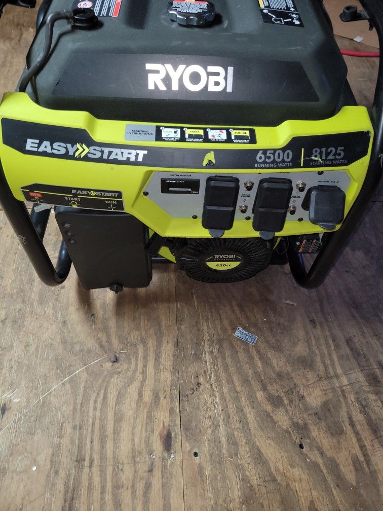 Ryobi 6500 Watt Generator Used Like New Working Well