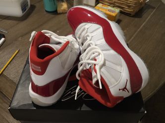 Cherry Red Retro Jordan 11s Size 12
