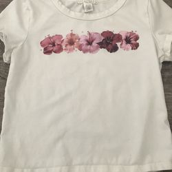 White flower shirt