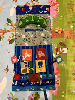 INFANTINO 3-In-1 Shopping Grocery Cart high chair cover , playmat, funny farmer 