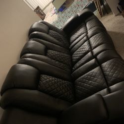 Black Electric Leather Recliners