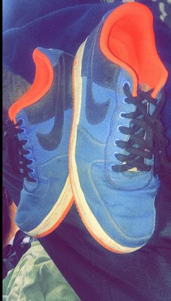 Distinct Blue/Atomic Red Nike AF1 (2013)