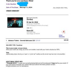 Zomboy GA Ticket @ Nova night club