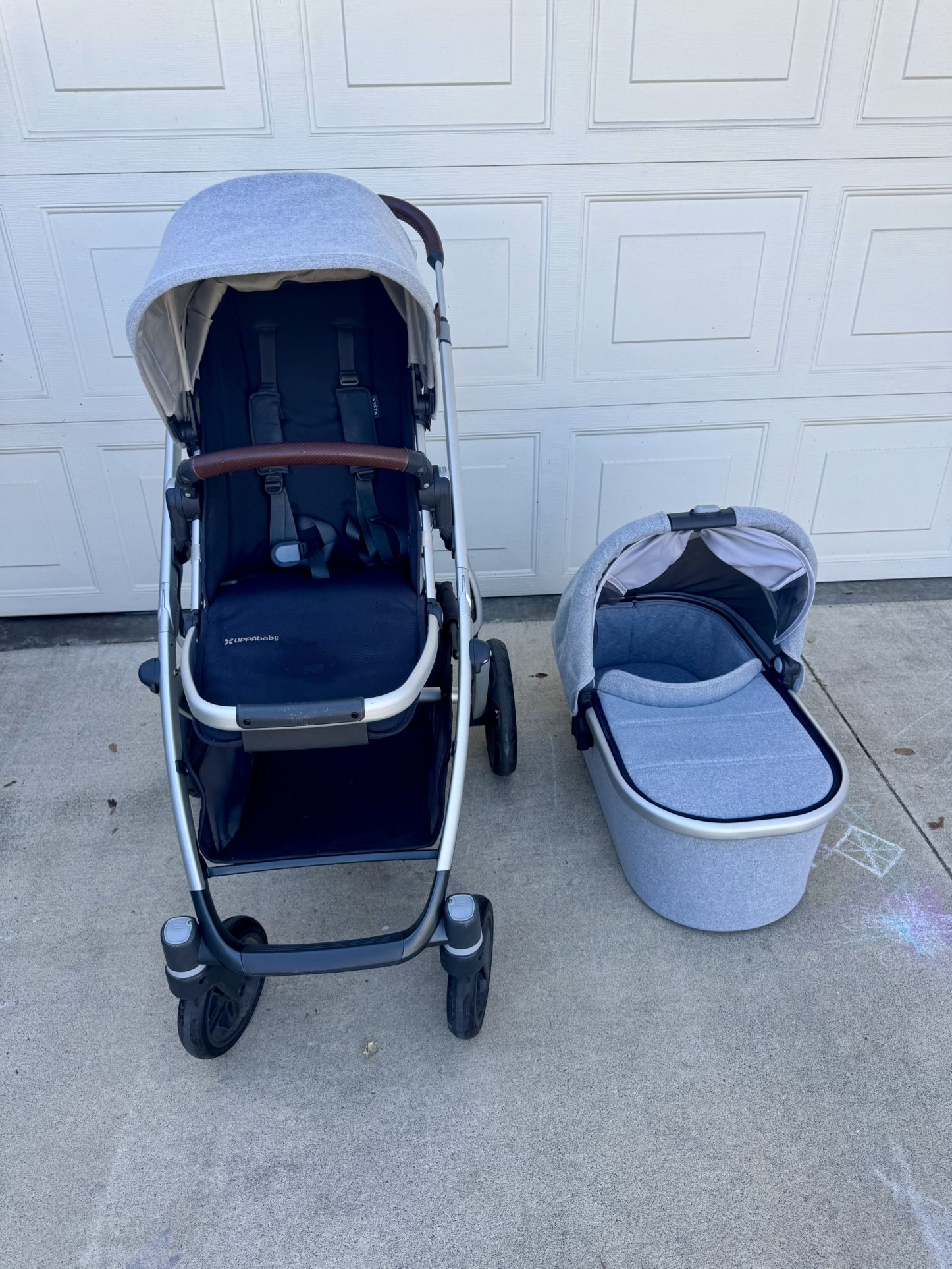 UPPAbaby Vista V2 Stroller With Bassinet - Grey