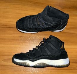 Kids Nike Air Jordan 11 Retro Heiress Golf Accent Basketball Sneakers