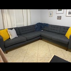 Moving Sale! Modern Contemporary Sectional Couch