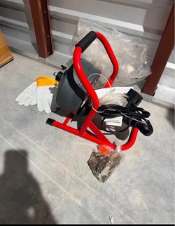 New 50Ft x 5/16ln Drain Cleaner Machine, Drain Auger Professional for 3/4 to 3 Inch Pipes