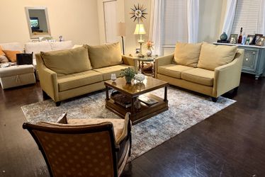 Loveseat And Sofa In Good Condition