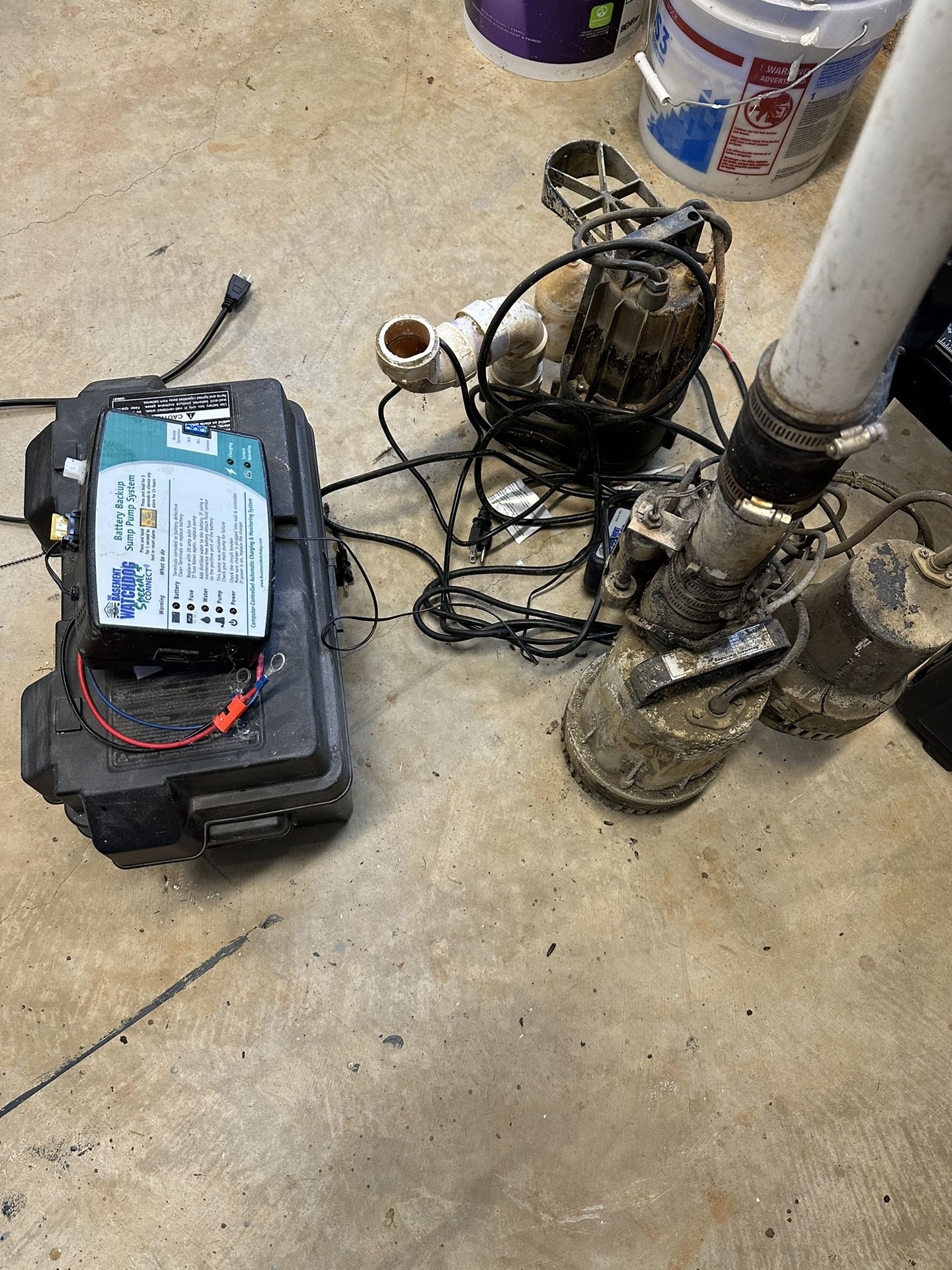 Two Sump Pumps 