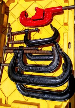 C Clamps! Spring clamp! Stamp set!