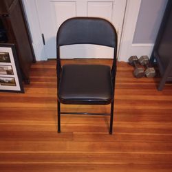 Black Padded Folding Chairs