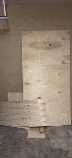 Plywood Sheets and Cut Scraps