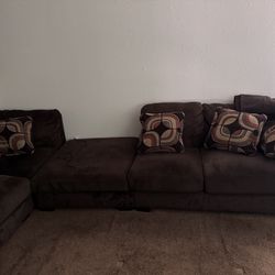 Sectional with ottoman