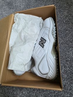 Brand new womens white New Balance turf cleats