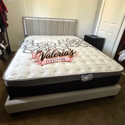 New Queen Bed Frame With Mattress