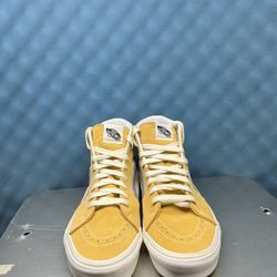 New Men’s Size 9 - VANS Sk8- High Honey Gold Marshmallow
