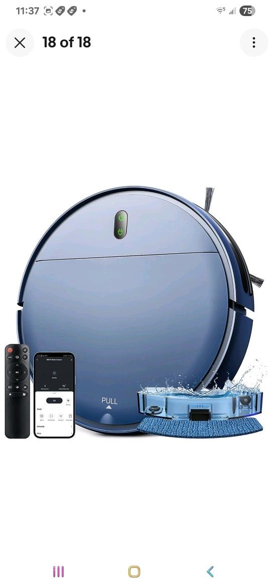 BR151 Robot Vacuum Cleaner Mop Smart APP Control Intelligent Planned for Home Fl