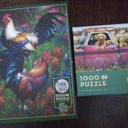 Lot Of 2 Cobble Hill Jigsaw Puzzles