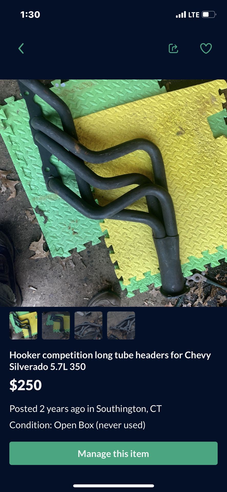 Chevy 350ci Hooker Competition Long Tube Headers 