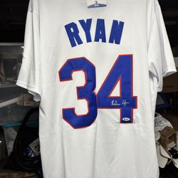 Nolan Ryan Signed Jersey With COA