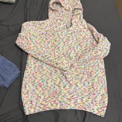 Girl’s DKNY Marled Hoodie Size 14/16