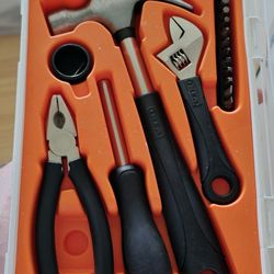 Tool Set (Hammer Screwdriver Pliers Wrench Bits)