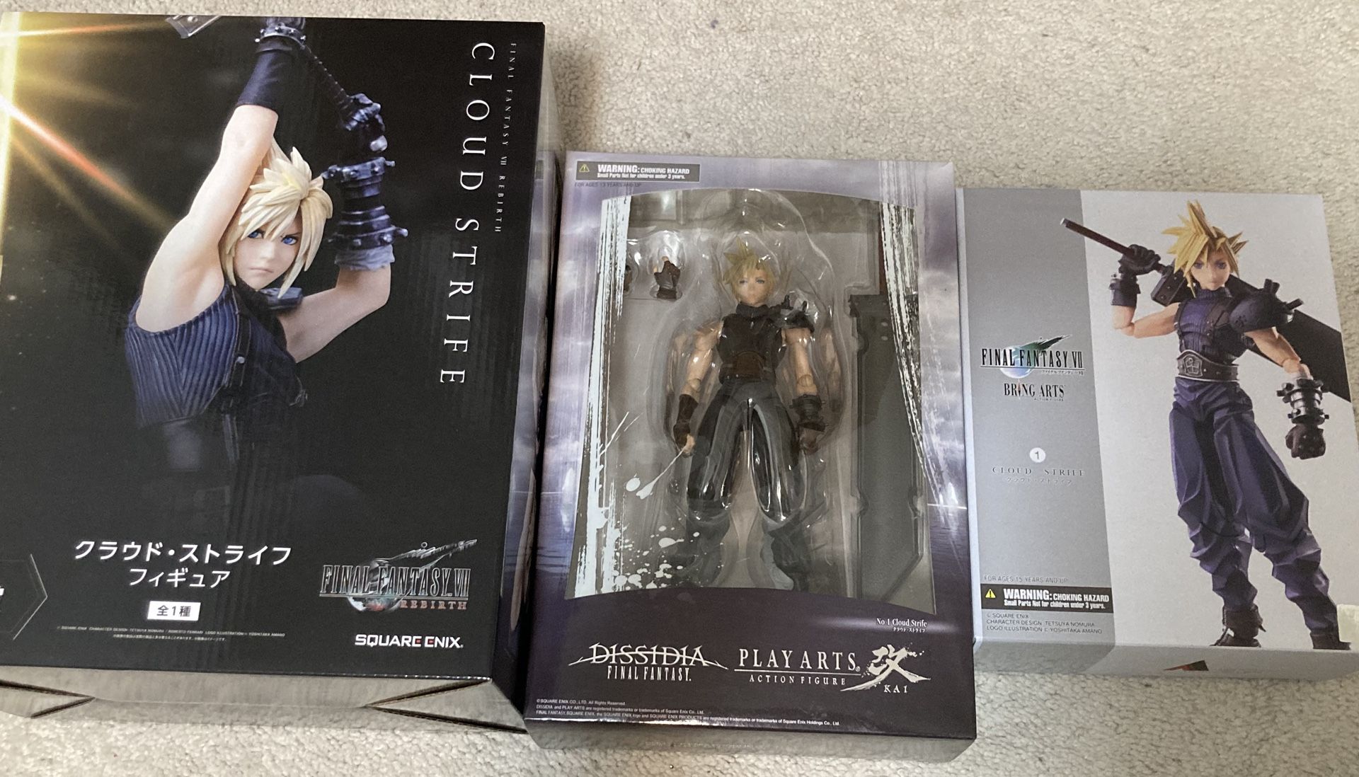 FINAL FANTASY VII REBIRTH FF7 Cloud Figure Ichiban Kuji Dissidia Bring Art Origi