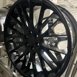 24 Inch Gloss Black Verde Duo Rims