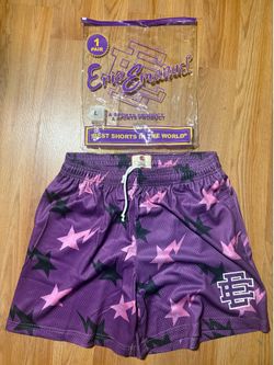 Purple Bape X EE shorts