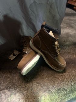 Brown Leather Work Boots