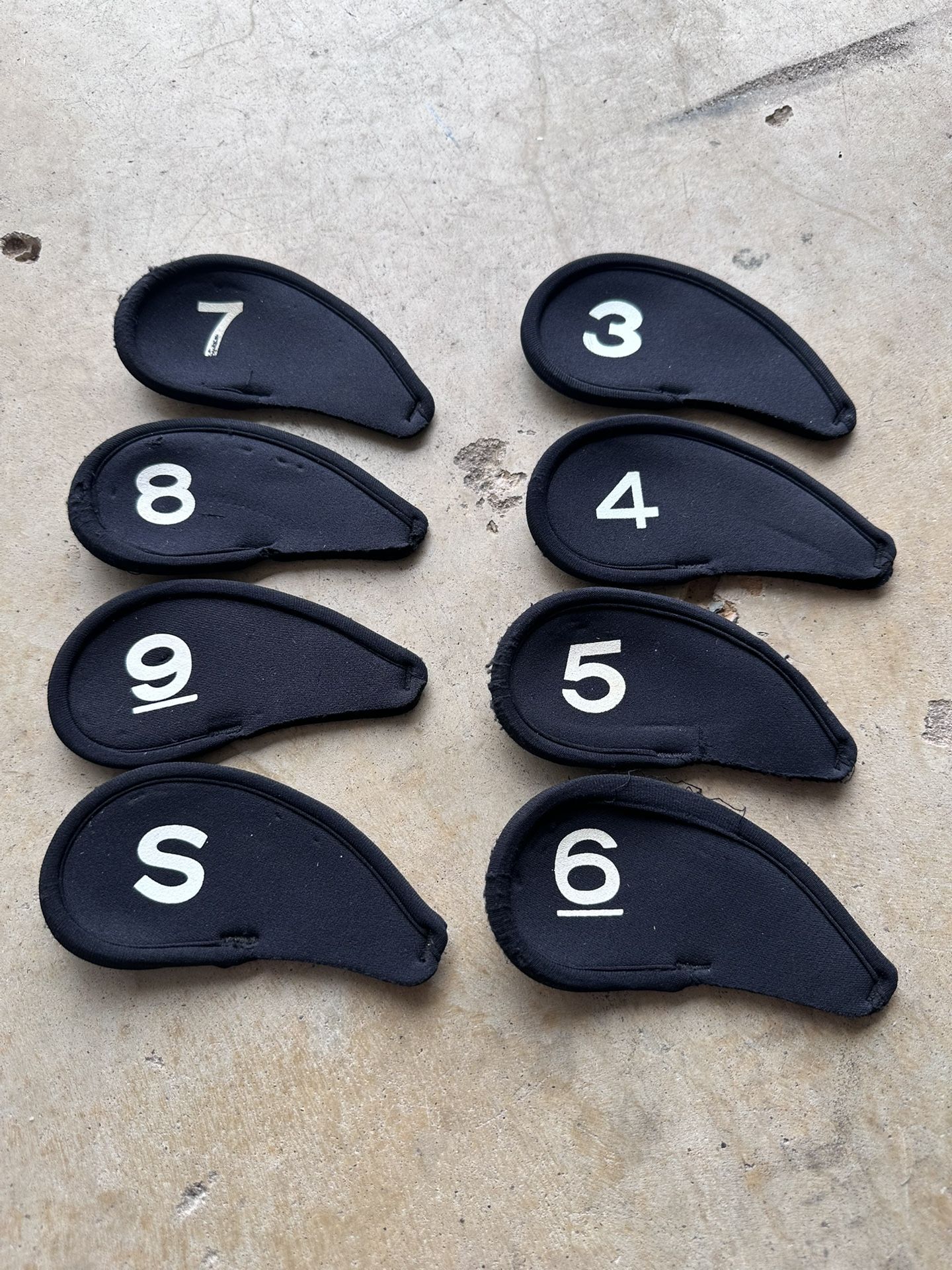 3-9 Plus Sand Neoprene Iron Covers Golf Club Cover Sleeves 