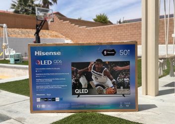 50” Hisense smart 4k Qled hdr tv