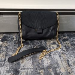 Blue Color Leather Handwear