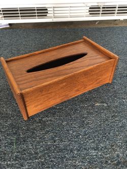 Wood Kleenex Box