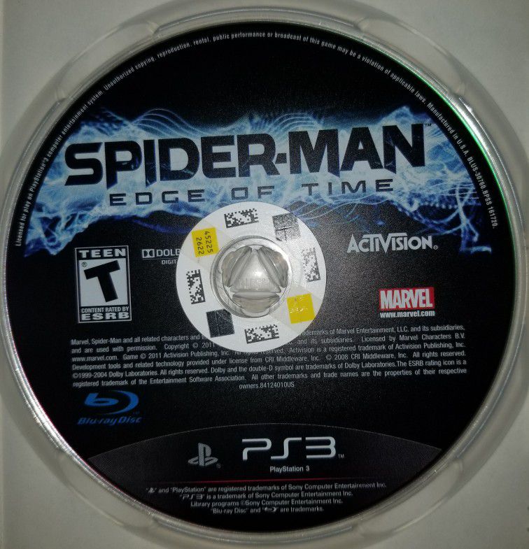 Buy Spider-Man: Edge of Time PS3 CD! Cheap game price