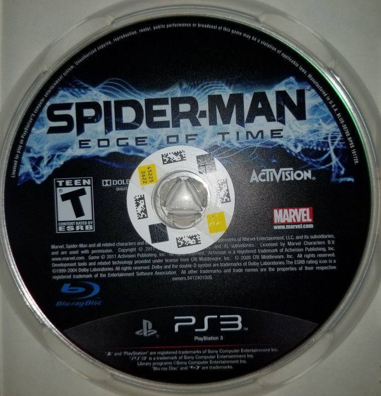 Spider-Man: Edge of Time - (PS3) PlayStation 3 [Pre-Owned] – J&L Video Games  New York City