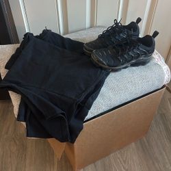 Two Black Pro Clubs & Nike Vapor Air Max 