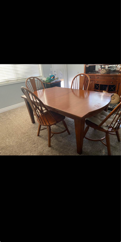 wooden table