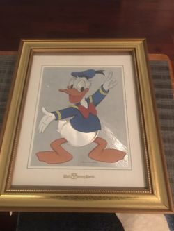 Collectible Disney Donald Duck metallic foil wall art