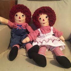 LARGE Raggedy Ann and Andy