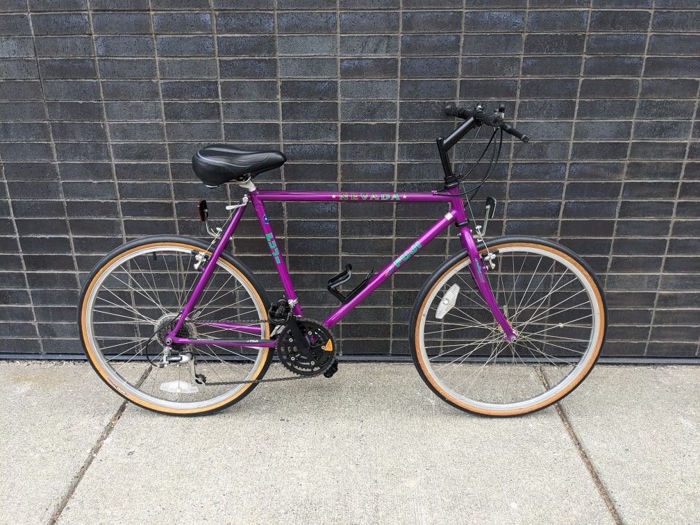 Fuji Nevada 26" 21-Speed City/Commuter/Road Bike Hybrid - Near NEW! - Light 17" Frame - Specialized Cup Holder - Comfort Seat - Tuned (MSRP $400)