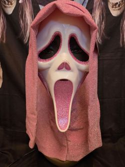 Scream Ghost Face Pink Glitter Mask Officially Licensed Fun World Ghostface Stab
