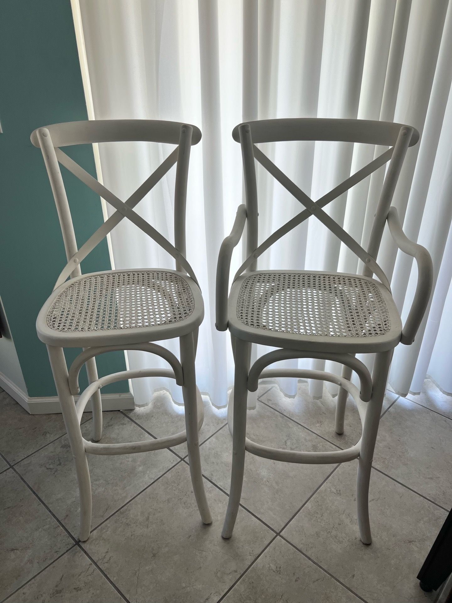 Restoration Hardware Bar Stools, pair