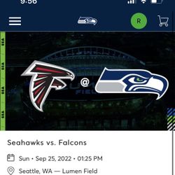Seahawks Vs  Atlanta Falcons September 25th 1:25pm Lumen Field 