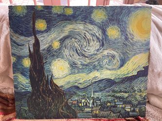 Unframed Vincent van Gogh The Starry Night Post-Impressionist Vintage Art Print